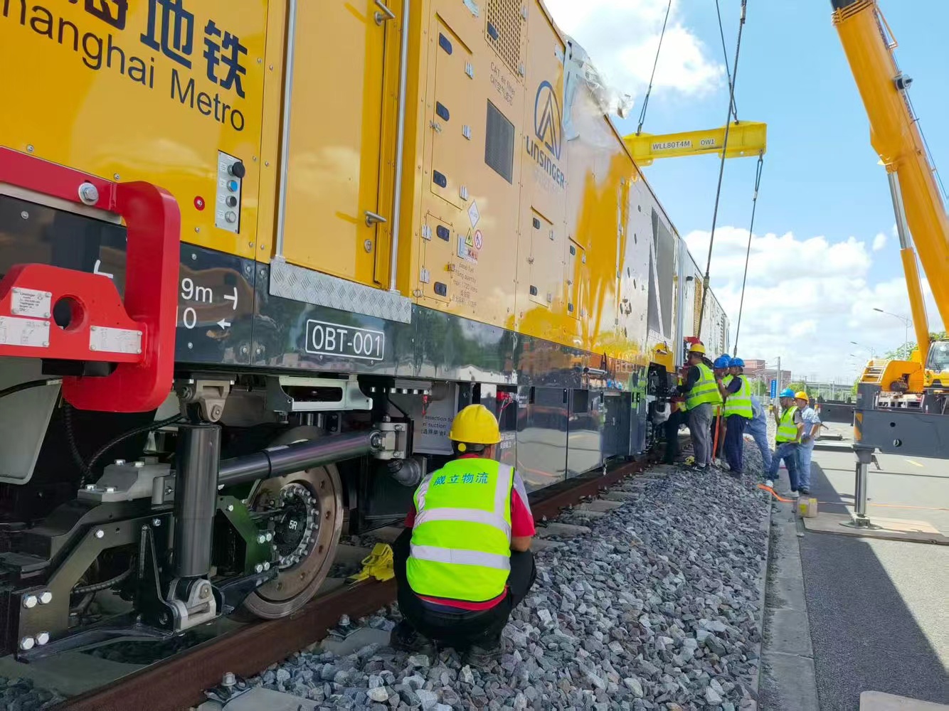 我司为国外进口地铁检测超大件设备提供全方位解决方案