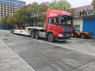 4-axis telescopic heavy duty U-type trailer